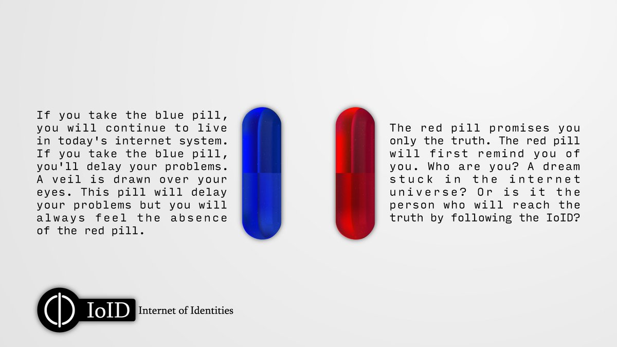 IoIdentities's tweet photo. Which one would you choose?
#ioid #internetofidentities #internetidentity #vision #internetlayer #appofeverything #safety #freedom #future #crypto https://t.co/Mt8J0aGCnq