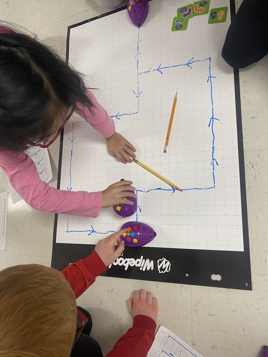 agnesplaypilot's tweet photo. Leveling up our #coding game this week. We were persevering today as the mouse was giving us some challenges to overcome. We worked as a team and problem solved! #playhall @HolyTrinitySD https://t.co/LUktk2EJIY