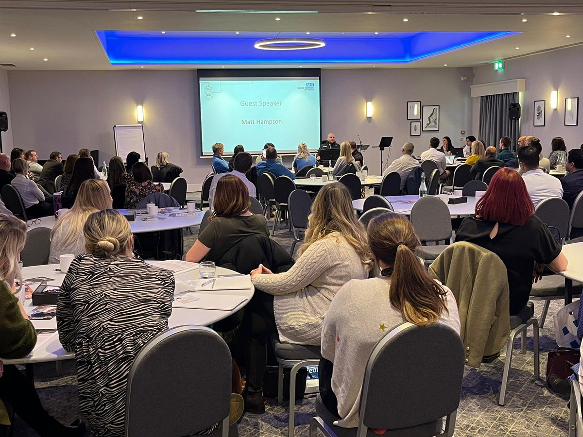 EastMidsSpinal's tweet photo. Great inspirational talk by Matt Hampson. 
#EMSNConference https://t.co/Niqkq5lOXP