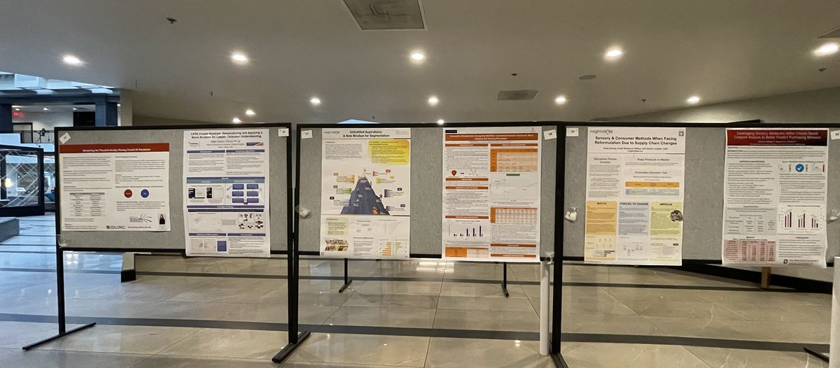 We're having a fantastic time at <a href="/SensoryPros/">Sensory Society</a> #SSP2022! 
Check out our poster on Sensory &amp; Consumer methods when facing reformulation👇
We have a nice decision tree which helps guide you to the right type of research based on the challenge and your goals. 
bit.ly/3hg8oMY