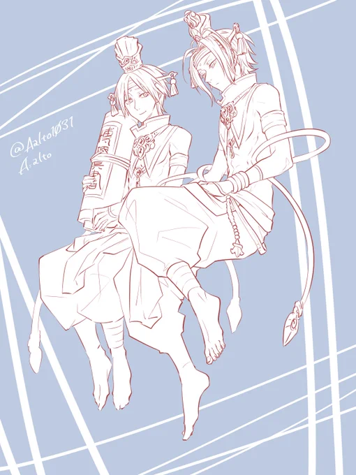 らくがき。10月21日にラヴィスタとリヴィエラを描けなかったことが未だにショック。 