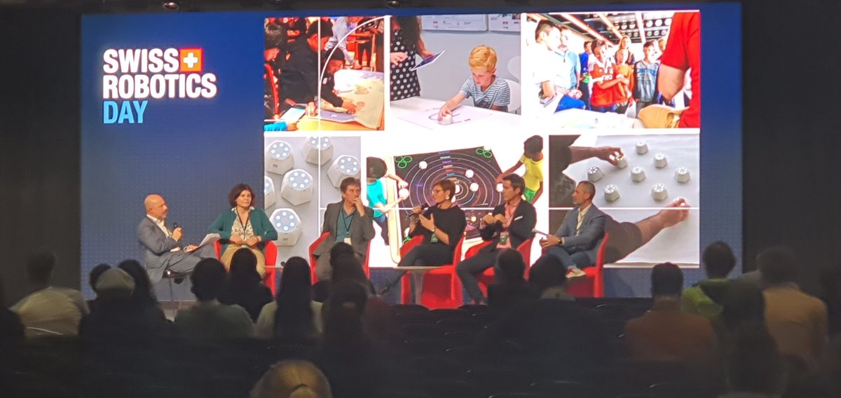 ladeplan's tweet photo. @ARupenya from @nccr_automation on the #panel at #SwissRoboticsDay https://t.co/oDkoj4X8oO