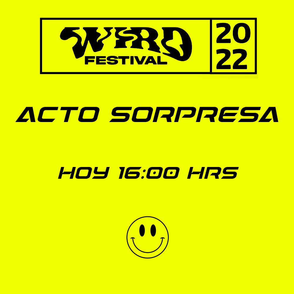 somoswird's tweet photo. Atentos
16:00 HRS
#WIRDFESTIVAL https://t.co/H3hd3r8fmV