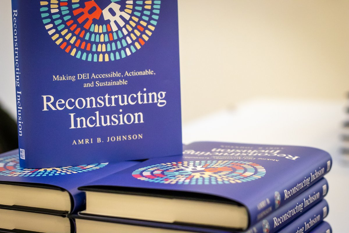 AmriJohnson's tweet photo. You know those cool videos and pictures of authors unboxing a copy of their books for the first time?
Well, mine came during a book signing! And, I purchased it, at retail from @PorterSqBooks. Thank you @CarlaCartenPhD & Jarrod Chin for joining me📘 #ReconstructingInclusion https://t.co/EKhCUMEBmv
