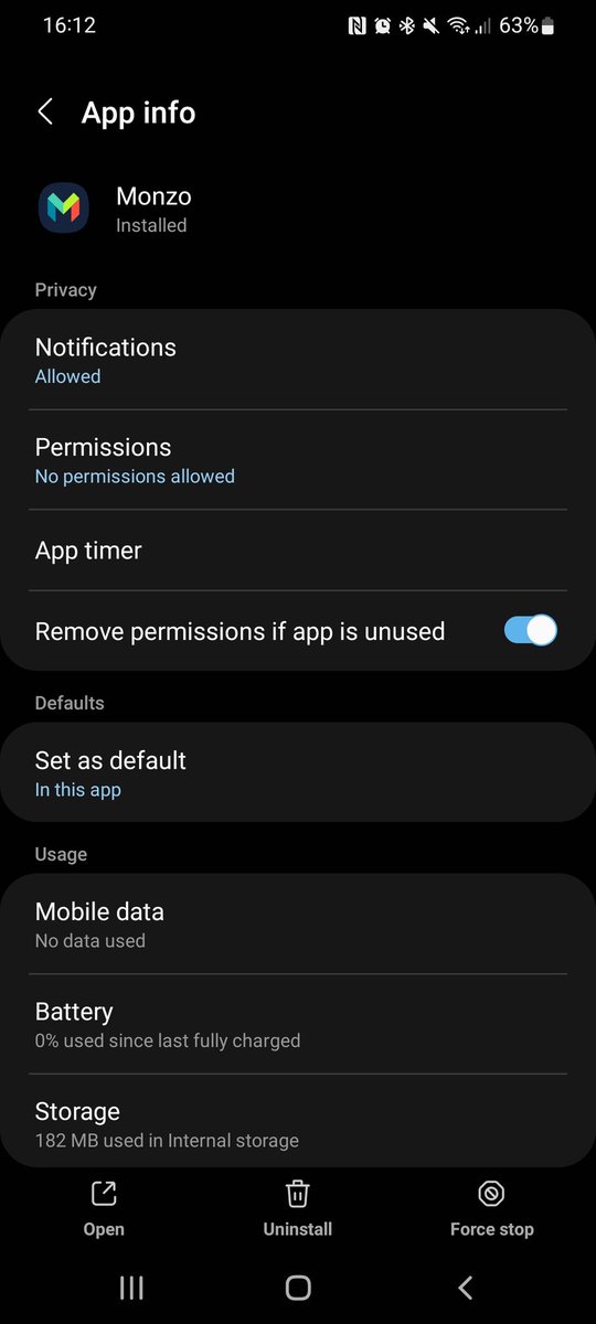 jarrodvb's tweet photo. @monzo Not sure where that is. Tried clearing data and cache but still no luck. https://t.co/9Gl3MG0KQL
