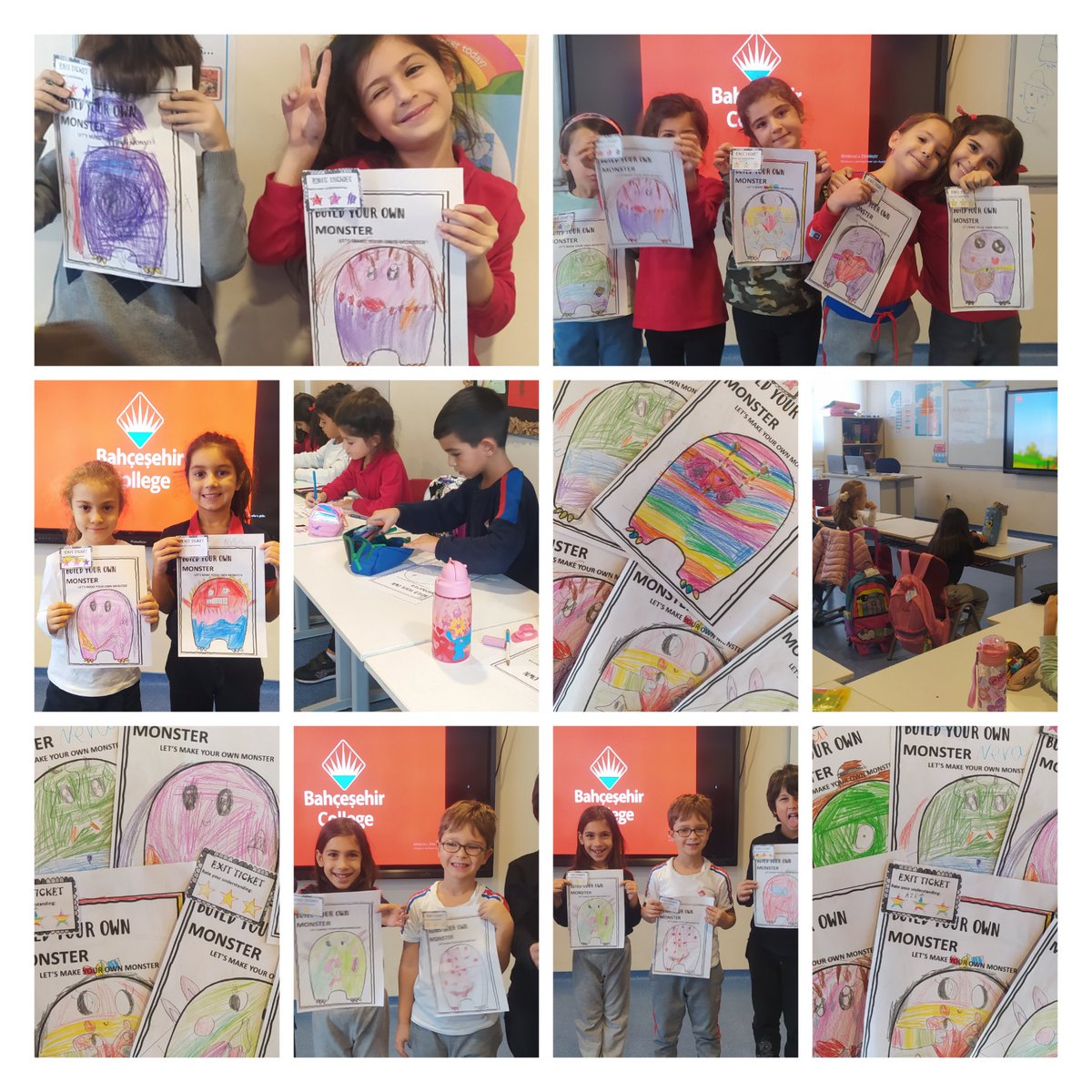 ESRA YÜKSEK (@esra9teacher) on Twitter photo Learning English is fun🎉🎉
1st graders created their own monsters.
#Lifeskills 1/B🤍
<a href="/cihatarslan17/">Cihat Arslan</a> <a href="/PelinKizkun/">PELİN KIZKUN</a>
<a href="/HuruOner/">Huru Öner</a> <a href="/DenizKCoskun/">Deniz Karaslan</a>
<a href="/KurtNilay/">Nilay Kurt</a> <a href="/selensenli84/">Selen Şenli</a> <a href="/ece_naciye/">Naciye Ece</a> <a href="/Cigdembeste06/">CigdemBeste</a> Learning English is fun🎉🎉
1st graders created their own monsters.
#Lifeskills 1/B🤍
<a href="/cihatarslan17/">Cihat Arslan</a> <a href="/PelinKizkun/">PELİN KIZKUN</a>
<a href="/HuruOner/">Huru Öner</a> <a href="/DenizKCoskun/">Deniz Karaslan</a>
<a href="/KurtNilay/">Nilay Kurt</a> <a href="/selensenli84/">Selen Şenli</a> <a href="/ece_naciye/">Naciye Ece</a> <a href="/Cigdembeste06/">CigdemBeste</a>