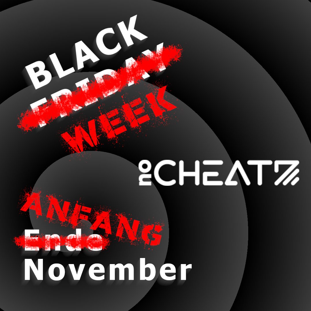 NoCheatzDE's tweet photo. Hallo Twitter!

unser erster Post hat es gleich mal in sich, weil er unsere spektakuläre Black Week ankündigt! 🔥
Ab sofort spart ihr 50% auf alle Produkte mit dem Code BLACK2022 😍 gültig bis 13.11.2022

#nocheatz #gaming #rabatte #twitchdeutschland #gaming #eSports #fokusdrink https://t.co/rE3vX2M9Z0