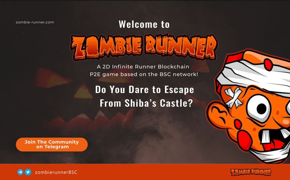 Our official Pancakeswap Launch will commence at 17:30 UTC!! 

Join us in out telegram for the Launch AMA at 17:00 UTC 🧟‍♂️🧟‍♂️🧟‍♂️🧟‍♂️

TG: t.me/zombierunnerBSC