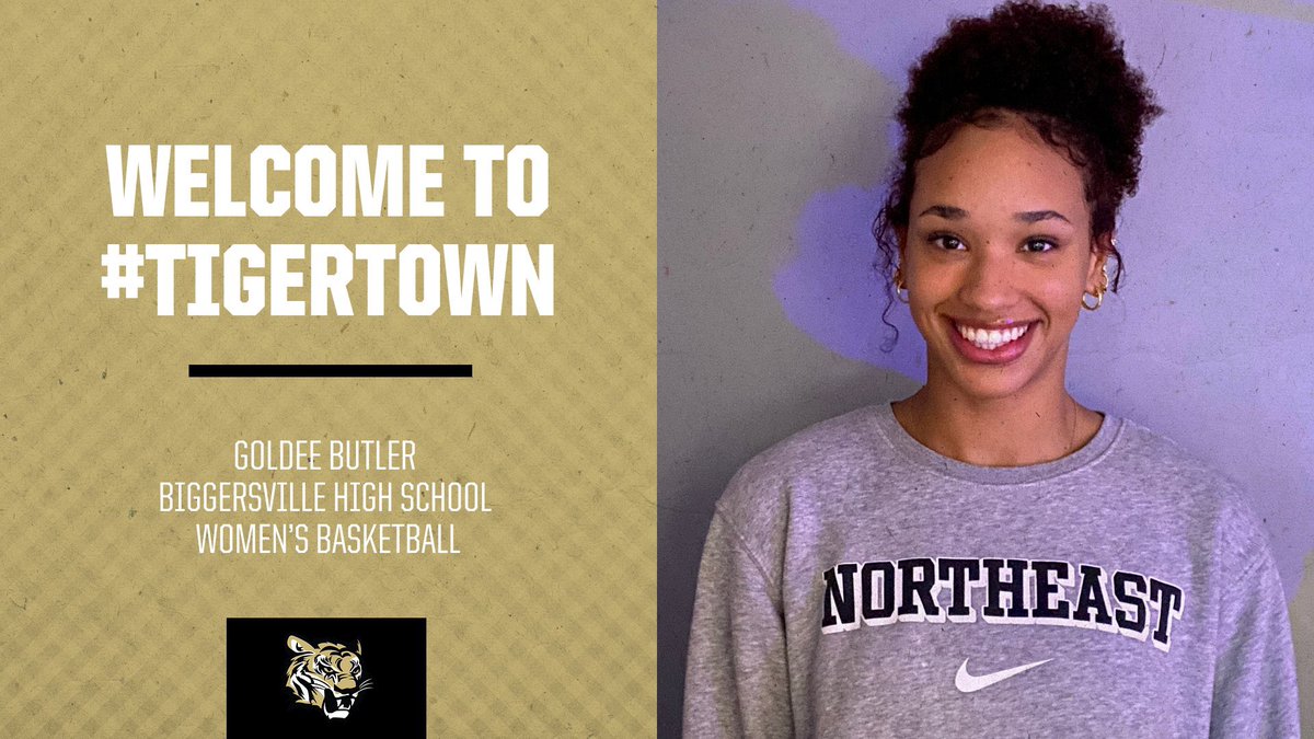 NEMCCWBB's tweet photo. First signee of 2023 Class!! You guys are going to love this one, talented hardworking and LOCAL!!! Give @ButlerGoldee a warm welcome to TigerTown &amp; give her a follow🏀🐯 https://t.co/UJH8D0TMRU