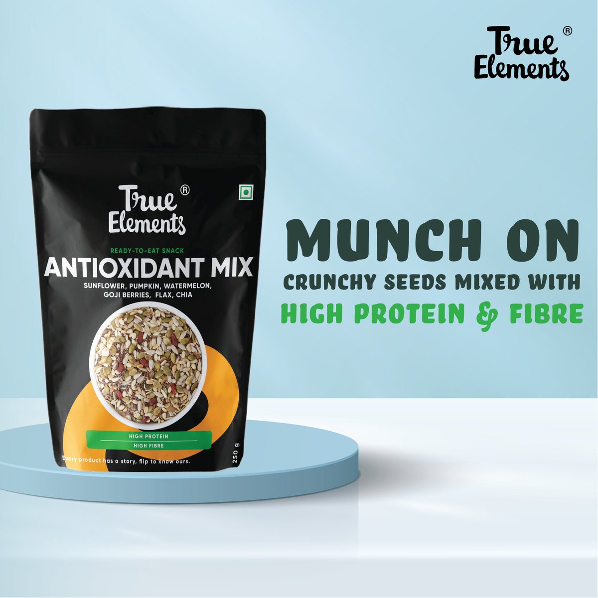 trueelements's tweet image. A quick #snack to munch on is here!

Our Antioxidant Mix has:
🌱 High Fibre
💪 29.9g Protein (per 100g)
✅Goodness of Chia, Watermelon, Pumpkin, Flax &amp;amp; Sunflower seeds 
❎ No Preservatives or Chemicals

Shop now: rb.gy/bezwjk

#TrueElements #Foodthatdoesnotlietoyou