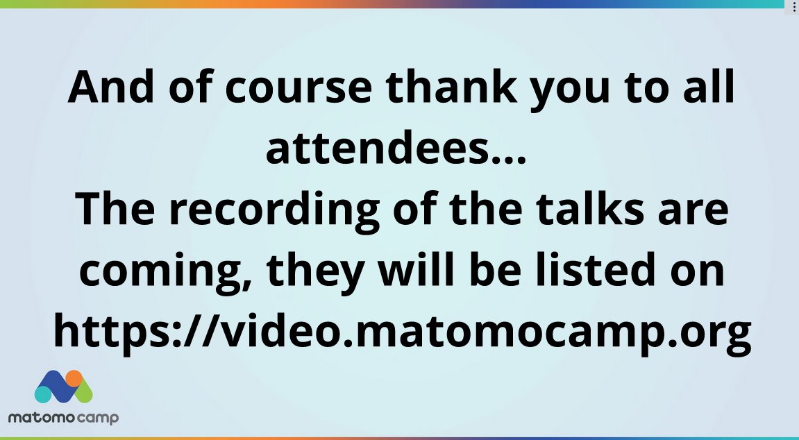 MatomoCamp tweet media