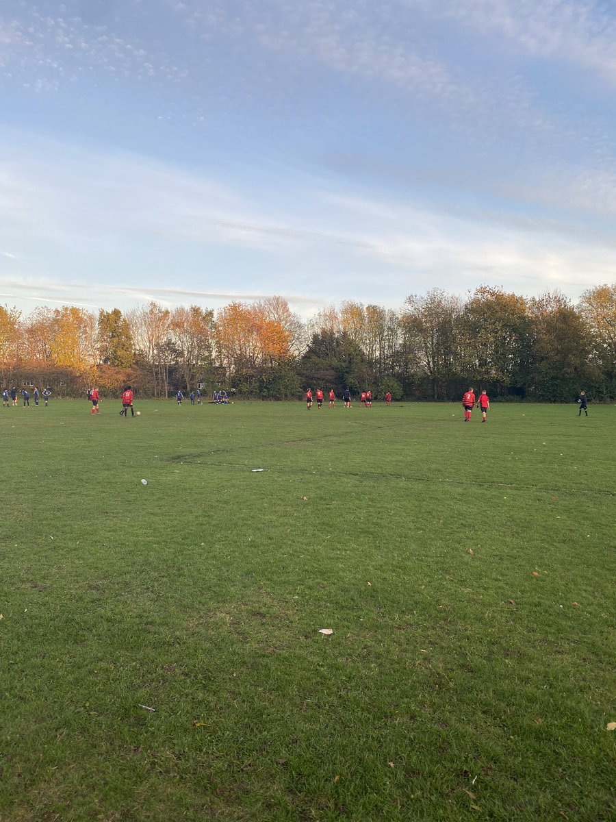 Year 10 1-1 HT.  Come on year 10 Moreton!  Up the reds!