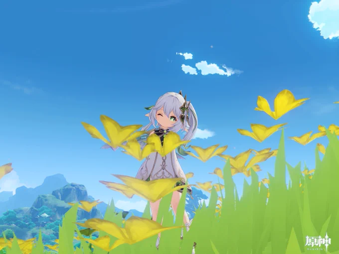 うちの可愛い草神を見て 