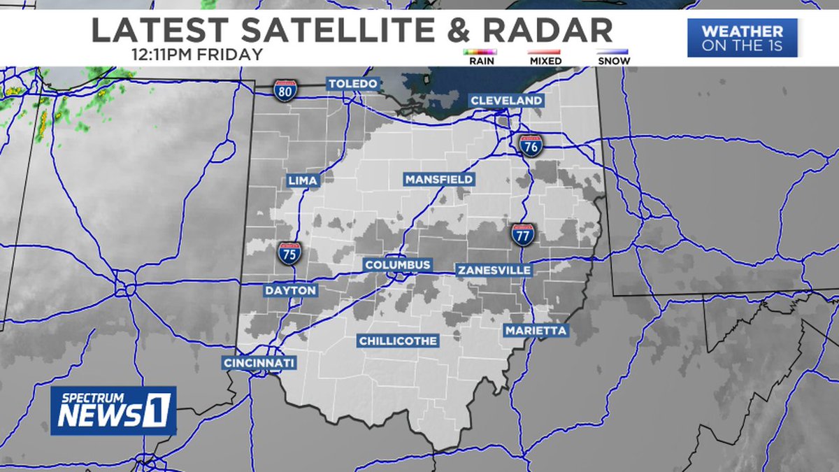 RADAR ON THE 1s- Here is the latest view of the Spectrum News 1 StormTrack Doppler Radar across Ohio. For the latest statewide weather information, visit SpectrumNews1.com. #OHwx #RadarUpdate