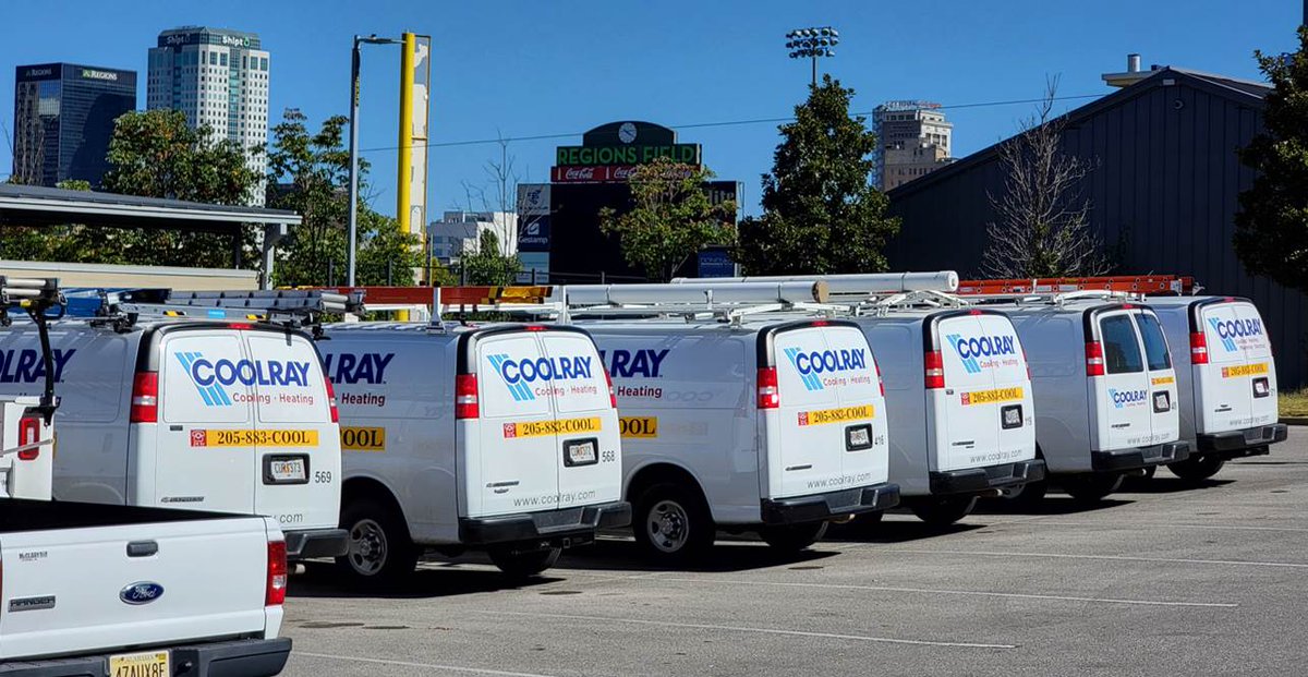 CoolrayService's tweet photo. Looks like it was Coolray Day at the @BhamBarons! 🚚

We love taking care of the Barons and their fans, and we love that they allow us to stop by and host some training sessions too. ☺️ https://t.co/RJsfVzz5zl