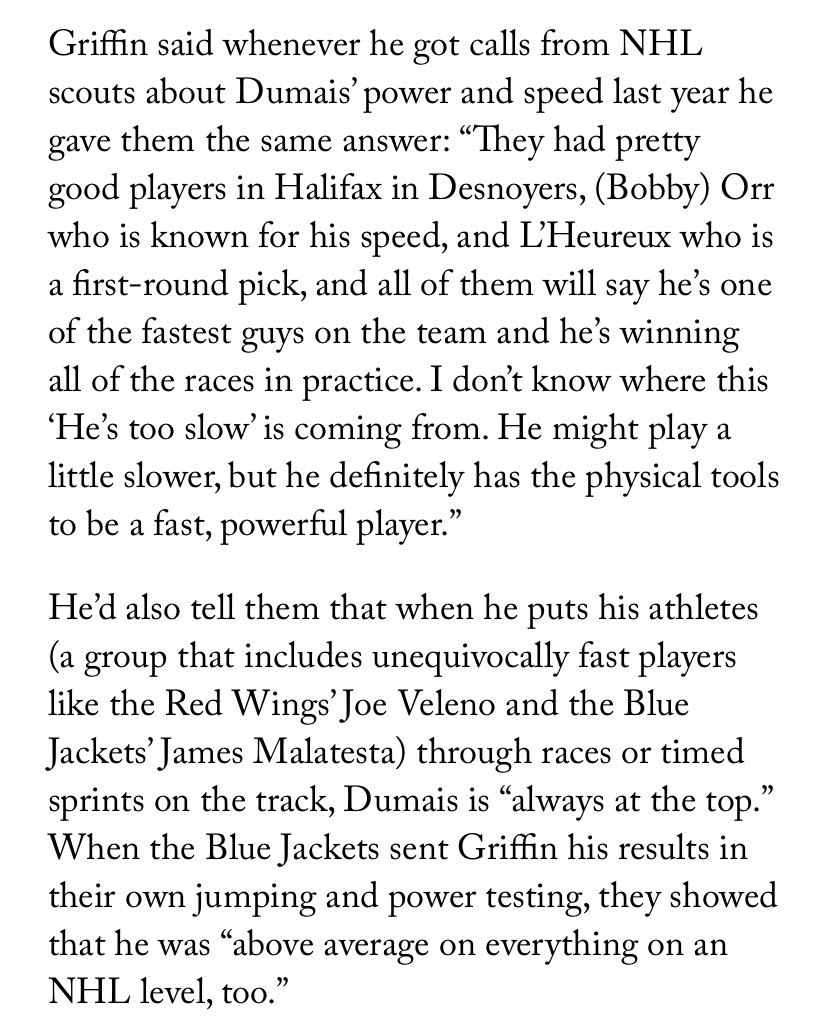 scottcwheeler's tweet photo. In his testing with #CBJ, his offseason training in a gym of NHL players and prospects, and his games on the ice, Jordan Dumais defies the critics.

Here’s how, with insight from those who’ve worked with him, data, and video: https://t.co/8iRHdZOk9M https://t.co/kh6RK1huz9
