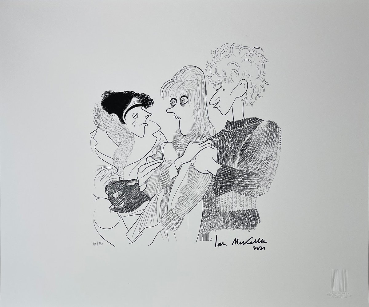 BCEFA's tweet image. You can own this rare @AlHirschfeld print of @IanMcKellen, Eileen Atkins and Ian McShane in #Broadway's The Promise and support @bcefa while it's available through @HeritageAuctions until November 20:fineart.ha.com/itm/prints-and…