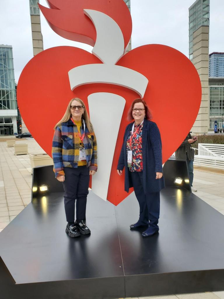 #AHA22. So happy to be at Scientific Sessions in person in Chicago with my former mentee @JPeterson_CNS.  Presenting my research at an oral abstract session tomorrow.  <a href="/CVSNHeart/">Cardiovascular and Stroke Nursing</a> <a href="/UCLANursing/">UCLA School of Nursing</a> <a href="/JHUNursing/">Hopkins Nursing</a>