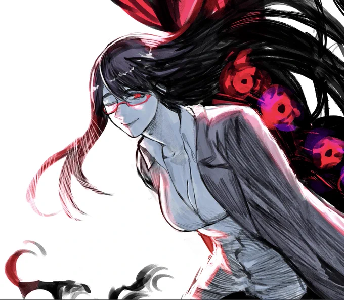 A closeup; Blue+red is such a nice combo! 