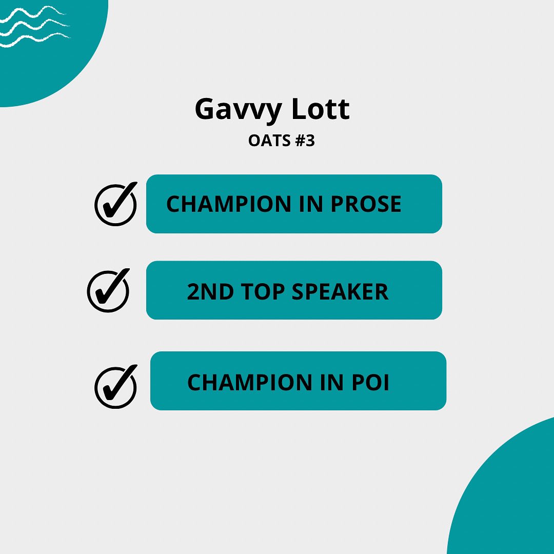 UNTDebate's tweet photo. We wanted to take the time and congratulate Gavvy Lott on their recent success last weekends tournament. 
Congratulations Gavvy! 

#unt #untdebate https://t.co/gkGEQpQphe