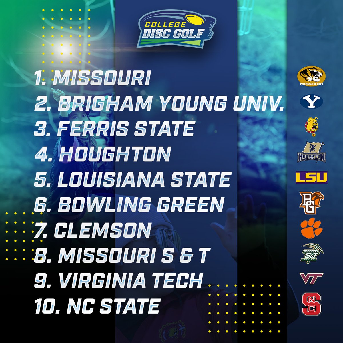 College Disc Golf tweet media