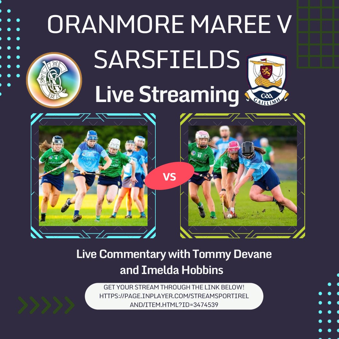 GalwayCamogie96's tweet photo. LIVE STREAMING!! 

We are delighted to be live streaming this years county final. For people abroad and for people who may be unable to make the game, you will be able to watch the game through purchasing the stream through the link below! 

https://t.co/zLnwDRjvEO

@gbfmsports https://t.co/HOR99MIMll