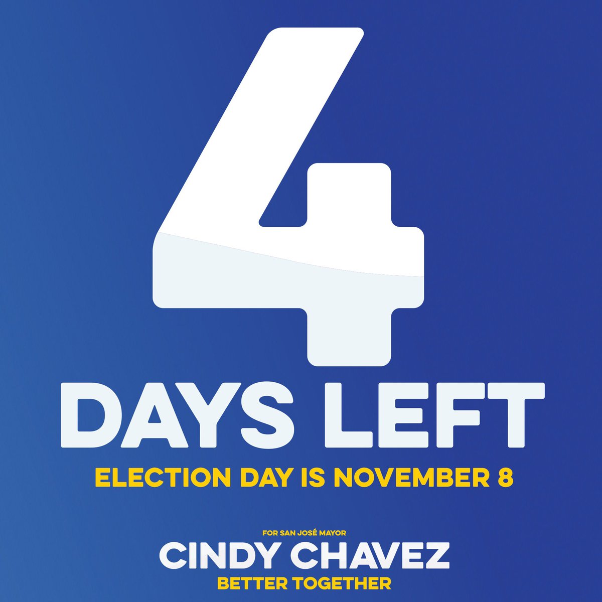 Tuesday, November 8th is the day voters decide if we’re going to continue on the same path or one that leads us to a cleaner, safer, thriving San José! Choose #GenuineLeadership