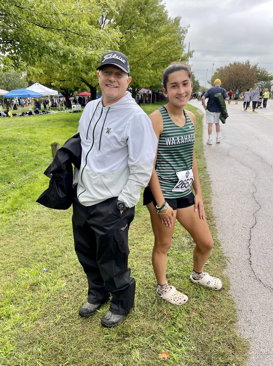 WaxahachieXC's tweet photo. Great season for Emilee Jones @emilee_jones16 ! She never backed down! Even while fighting the flu today. Thank you to our AD Greg Reed for coming to support Emilee! https://t.co/ug5uvFhmJR