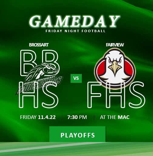 GAMEDAY

Join us tonight at 7:30pm as our Mustangs host the Fairview Eagles at the MAC for Round 1 of the KHSAA 1A football playoffs.  

Listen live at: bmustangs.com
