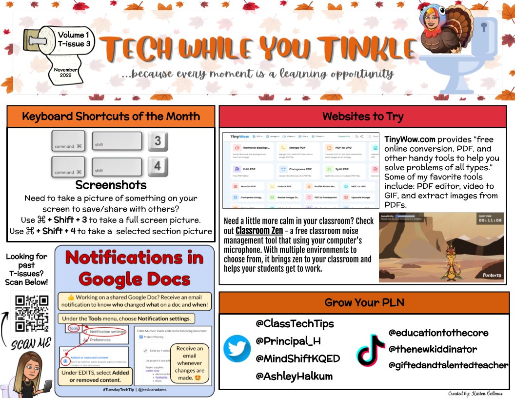 It's the beginning of a new month and that means it's time for a new 'T-issue' 🧻 of Tech While You Tinkle! Coming to a PLSD restroom near you! 😂🚽 #pottyPD #techwhileyoutinkle #edtech #PLSDproud