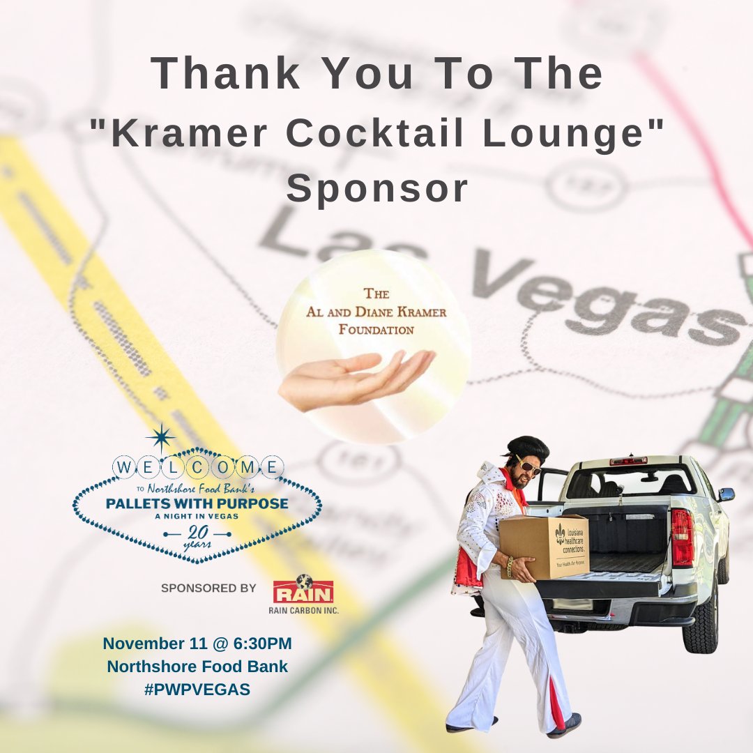 FoodBankCov's tweet photo. Thank you, thank you very much to our sponsors for #pwpvegas-- @Chevron, Entertainment Sponsor, @LAHealthConnect , High Roller Sponsor, The Al and Diane Kramer Foundation, Kramer Cocktail Lounge Sponsor, and  Hardy, Carey, Chautin &amp; Balkin LLP, The Pit Sponsor. https://t.co/iu4SgZjyTi