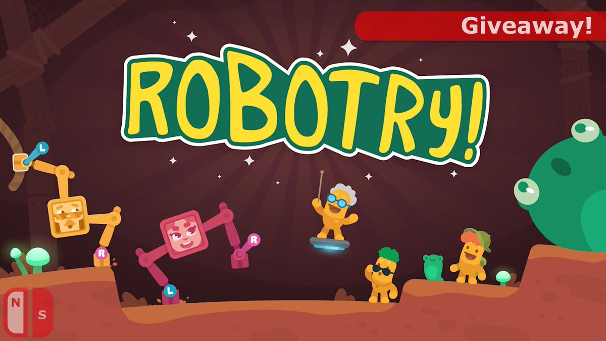 NindieSpotlight's tweet photo. It's time to crank up the #Switch #Giveaway streak once more, now up to 11, with one for the oddball physics platforming challenges of #Robotry!

To enter:
🤖Follow!
🤖Retweet!

Bonus Chance: What are your favorite oddball and/or wacky physics #IndieGames?!?

Drawing 11/8! https://t.co/qHGMMnGRpf