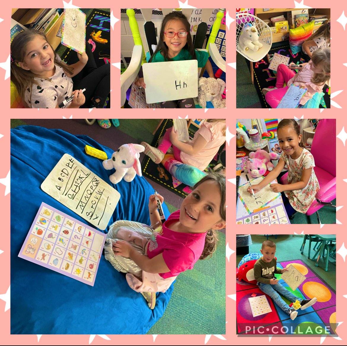 MsScarnati's tweet photo. We have mastered all of our letters and sounds in Phonics Unit 1! Today we were the teachers to our fluffy friends in ABC school! Fun Friday in K!! #ABCSchool #WeLoveMabel 🔡✏️🚌👩🏼🏫🐶🐹🐻🐷 @CatenaColts https://t.co/Hf8kXHpsan