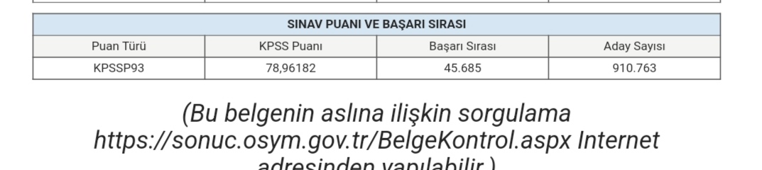 Soldaki 2020, sağdaki 2022 puanım. Siz beni, emek verdiğim, her şeye rağmen çalışıp, çabalayıp aldığım 87 puanımla koskoca iki yılda ATAMADINIZ. Verdiğiniz umutlar yüzünden ne kafamı toplayabildim ne odaklanabildim ne de ders çalışabildim. Sonuç sağda zaten.
<a href="/drfahrettinkoca/">Dr. Fahrettin Koca</a>
...