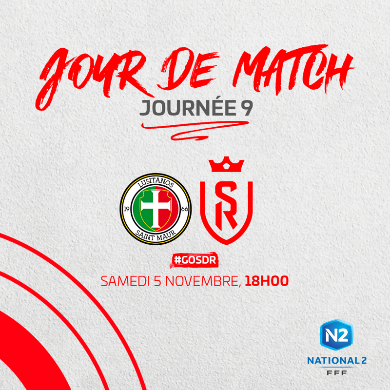 StadeDeReims's tweet photo. 📌 𝗝𝗢𝗨𝗥 𝗗𝗘 𝗠𝗔𝗧𝗖𝗛

Après un week-end sans compétition, retour aux affaires pour nos jeunes stadistes face à l'US Lusitanos Saint-Maur ! 🔛

#National2 #USLSDR #GoSDR