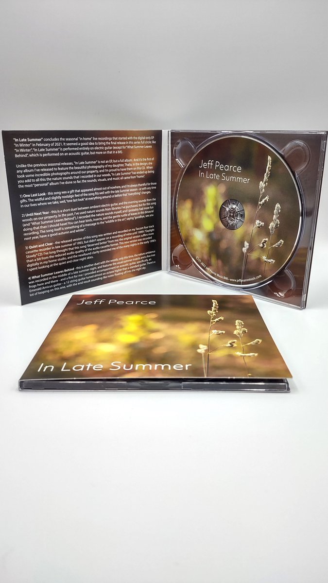 I'm pleased to announce the release of two cd's today- on sale at Bandcamp from now until 11:59pm EST November 7!  linktr.ee/jeffpearce