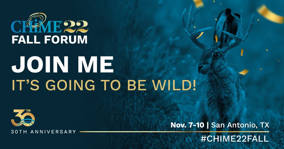 I’m excited to present at the #CHIME22Fall Forum and 30th Anniversary Celebration Nov. 7-10 in San Antonio
#CHIME30Years #CIOCHIME <a href="/CIOCHIME/">CHIME</a> #digitaltransformation #healthcare
Find event details here: damoconsulting.net/2022/10/18/tra…