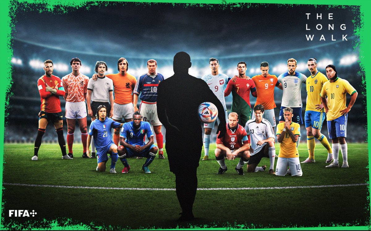 FIFAWorldCup's tweet photo. If you could choose one player to take 'The Long Walk' to score the winning goal in a penalty shoot-out...who would you pick? https://t.co/59qpo8ZdZr