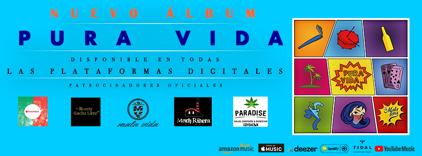 LAMATATENA's tweet photo. #PuraVida disponible en todas las plataformas #digitales @Spotify @Deezer @AppleMusic @TIDAL @youtubemusic #skamexicano #skamex #pioneros #desde1992 #lamatatena #lamata #matatena #ska https://t.co/NIdMYkMdZT