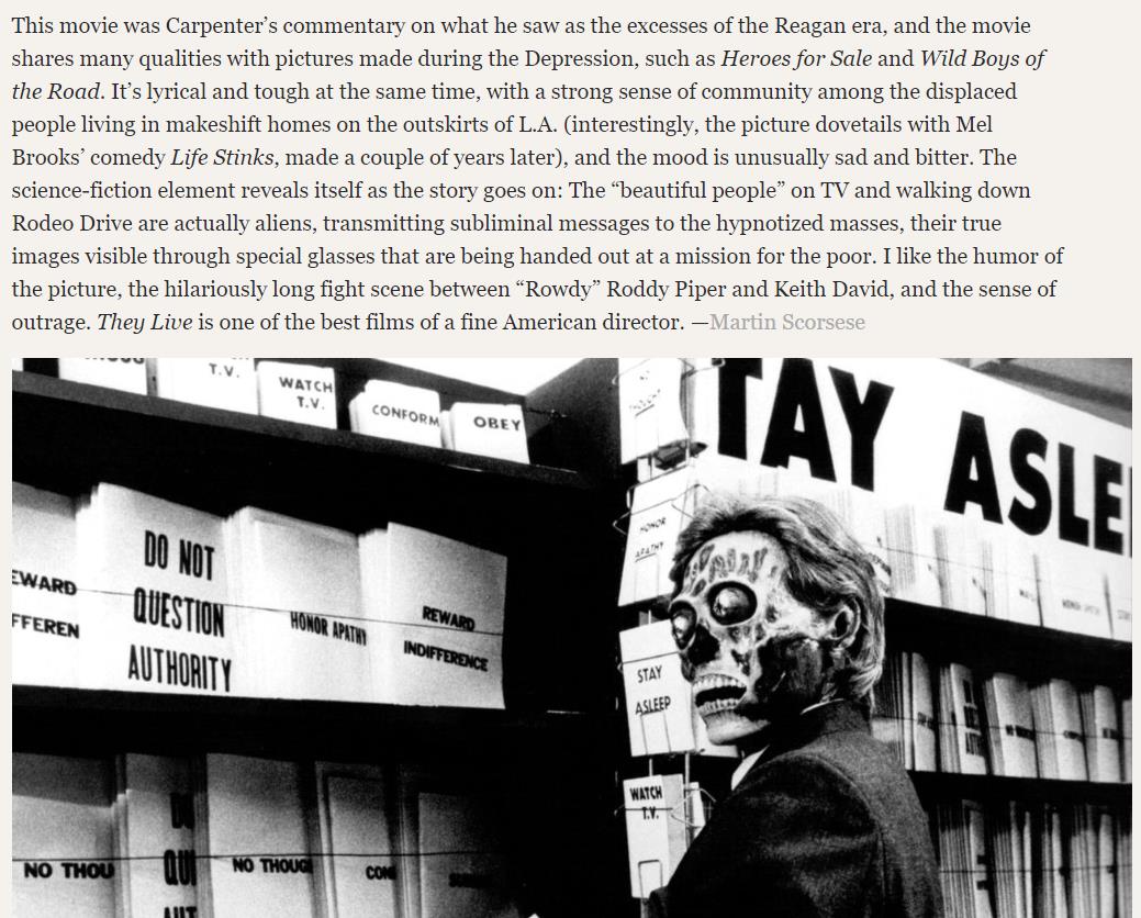 CCinephilia's tweet photo. Martin Scorsese reviews John Carpenter’s ‘They Live’:

https://t.co/ewI31Sq3jd https://t.co/sZFlhqYQlX