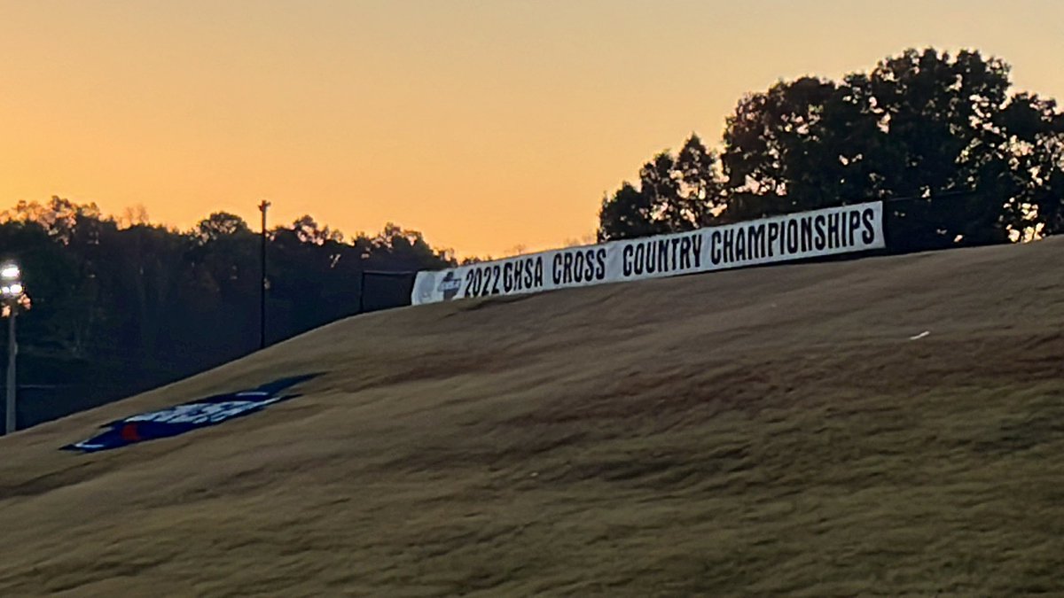 CoosaHSXC's tweet photo. We’re here and ready to race! #state #ghsa #xc https://t.co/1TAI34tRug