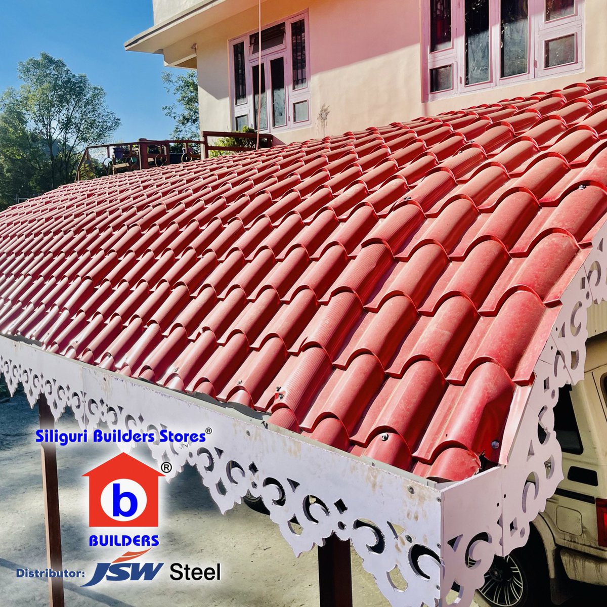 slgbuilders's tweet photo. Beautiful BAMBOO DESIGN TILE PROFILE available in all colours and all sizes only at Siliguri Builders Stores

#jswcolouronplus
#jswsteel https://t.co/Em1gBPO8AY