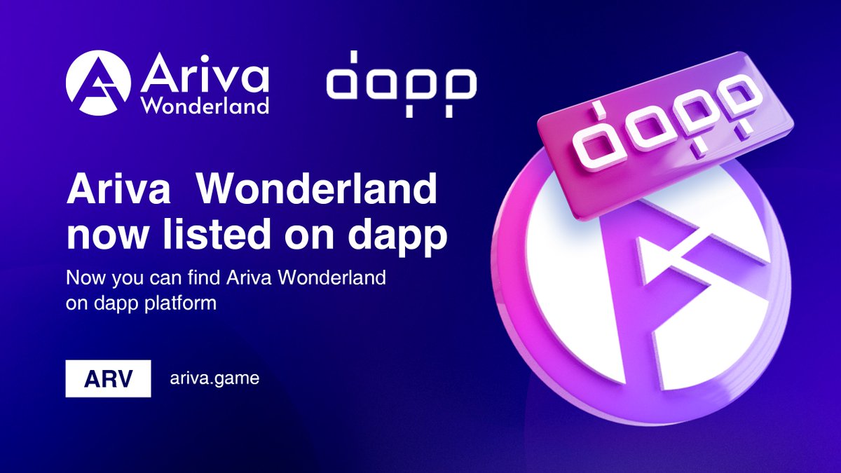 ArivaCoin's tweet photo. #ArivaWonderland is now integrated into the @dapp_com @BNBCHAIN #Game section.

Start exploring now: https://t.co/LVk41D4Qup https://t.co/amr53RTPKU