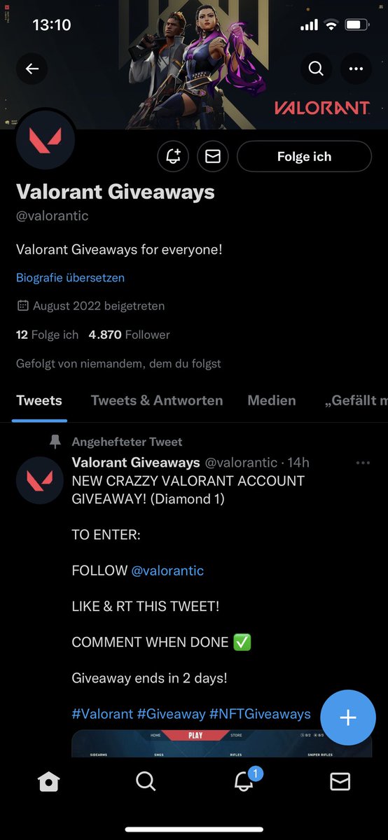 GQuixx1's tweet photo. @valorantic Done hope i win https://t.co/qOdLXrtTsB