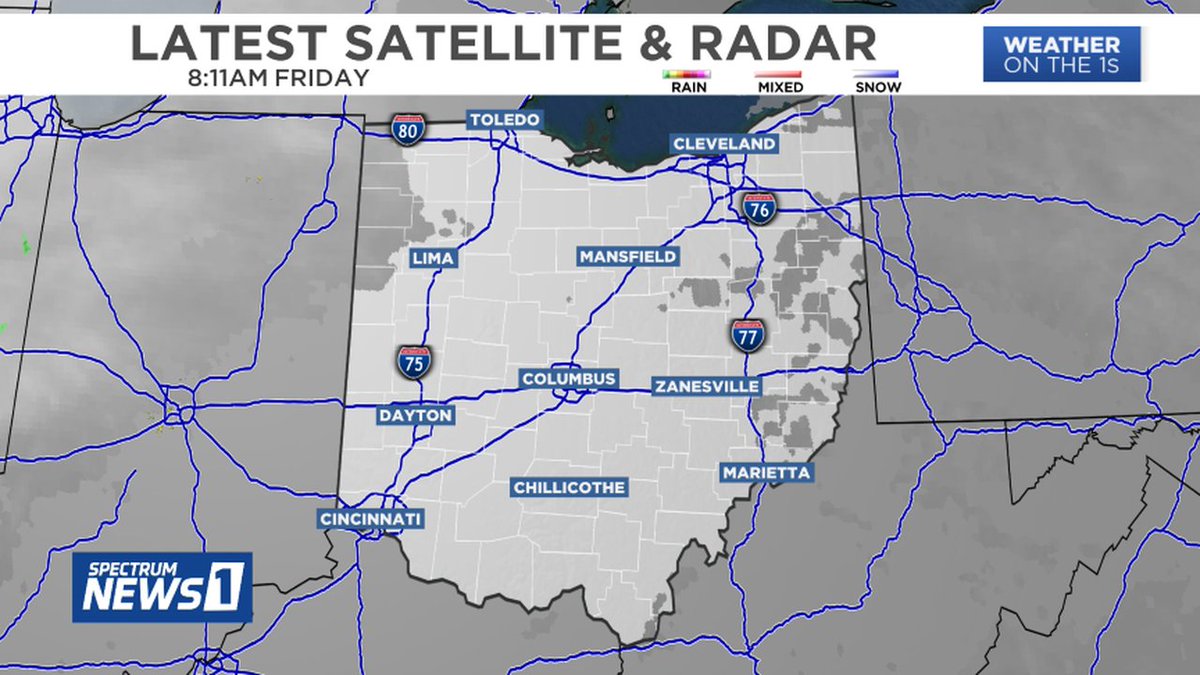 RADAR ON THE 1s- Here is the latest view of the Spectrum News 1 StormTrack Doppler Radar across Ohio. For the latest statewide weather information, visit SpectrumNews1.com. #OHwx #RadarUpdate