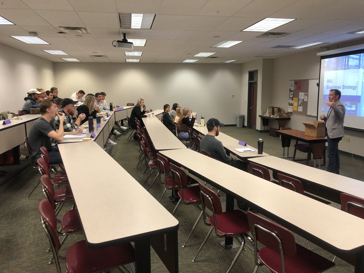 professormike3's tweet photo. Thanks @strykerdog from @Optiv for sharing your story with my @IndWes @IWUDeVoe business students today! https://t.co/kjmEOQaVLy