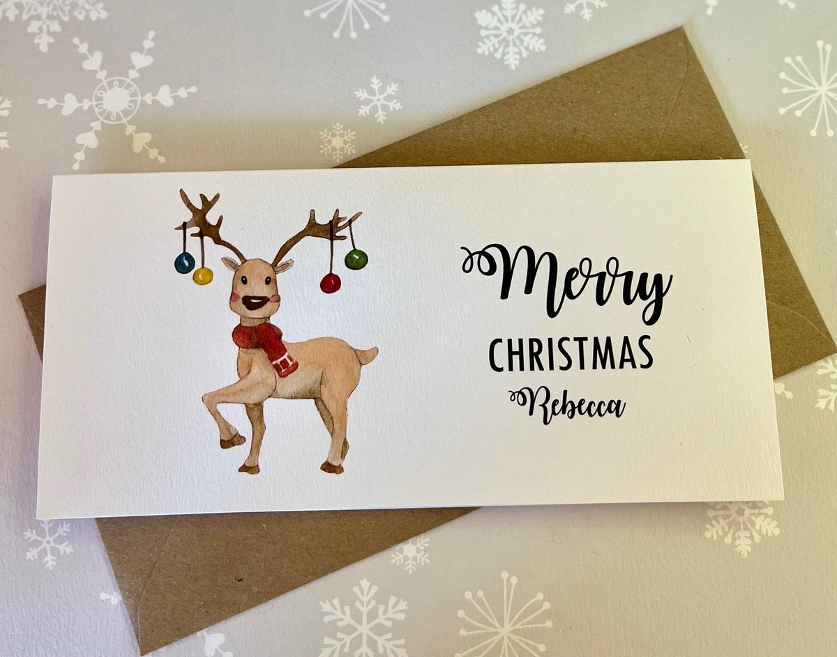 Excited to share the latest addition to my #etsy shop: Personalised Cute Reindeer Christmas Money/Gift Wallet, Money Wallet for Kids etsy.me/3NDNMuj #white #christmas #gift #wallet #giftcard #christmascard #money #holder #cash