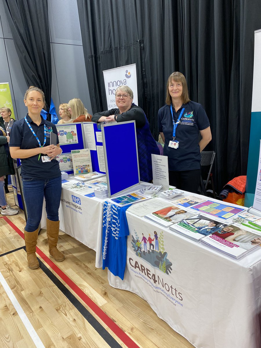 Care4Notts's tweet photo. CARE4Notts are excited to be at Ashfield Careers Fair today!✨

Interested in a career in Health and Social Care? We have 350+ careers to discuss!! 🤯 https://t.co/CqvxkhRYfU