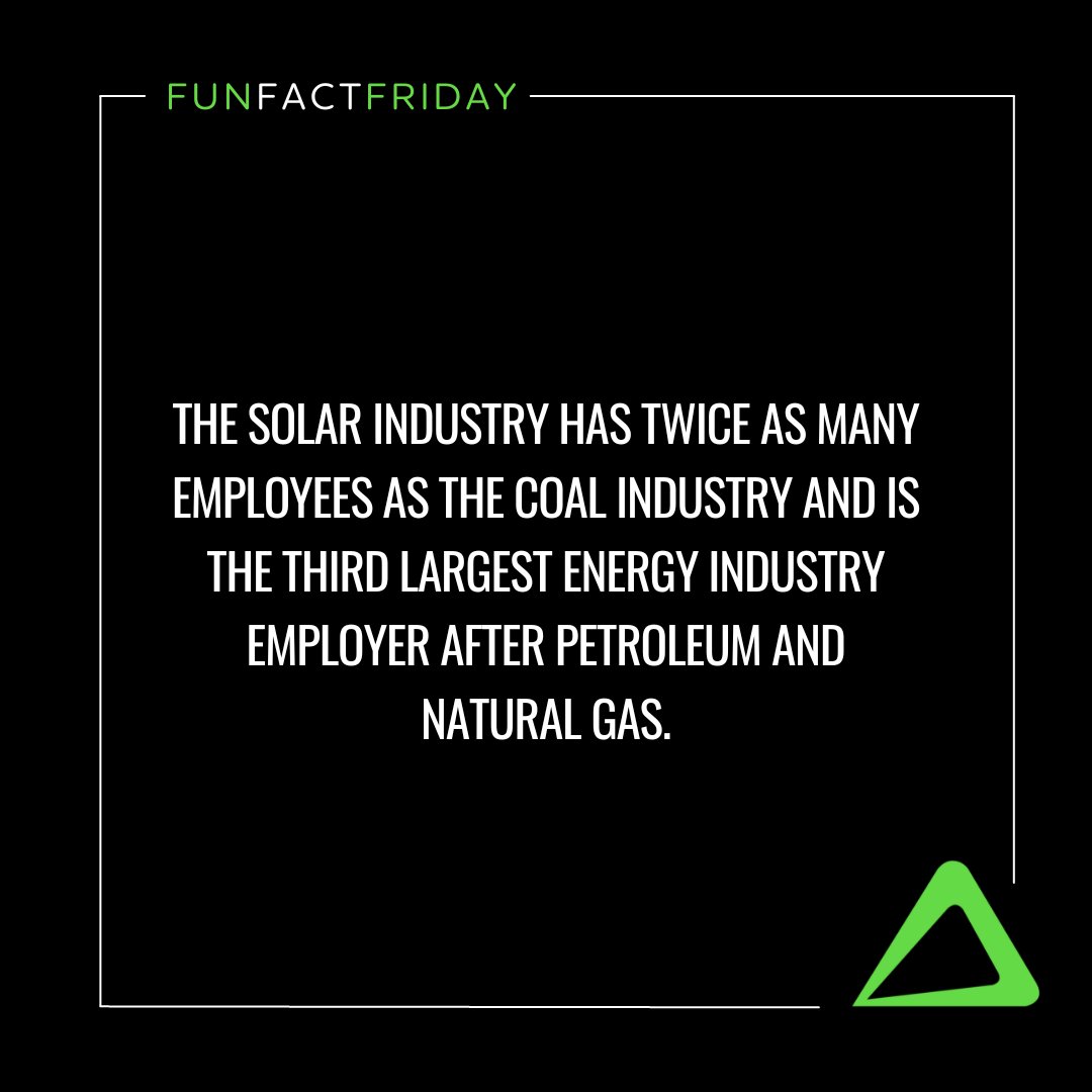 Fun Fact Friday 💡

The solar industry in the U.S. has grown by more than 200 times since the Solar Investment Tax Credit was introduced in 2006!  #FridayFunFact #SolarFacts