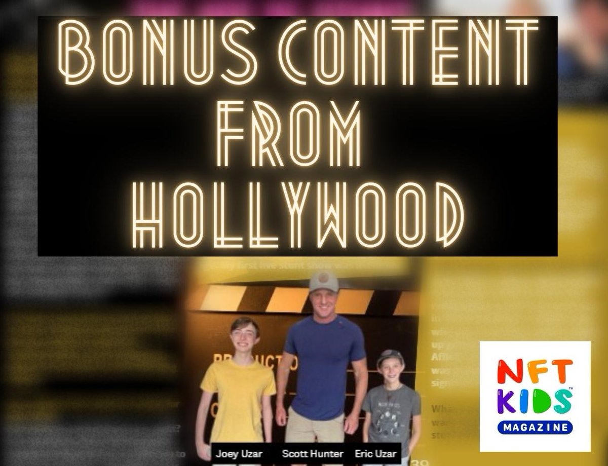 nftkidsmag's tweet photo. #NFTKids wanna know what it takes to be a leading stuntman in the @Avengers? Eric &amp; Joey @NFTKidJ  got all the scoop from Scott Hunter in our mag's BONUS content available here🎬 https://t.co/3vaAnqmBoB📽️
+ check out all the spooky magic from our Halloween challenge winners🎃🥳RT https://t.co/dh9dlJuDj7